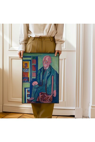 Pegziz Ernst Ludwig Kirchner Dr. Karl Hageman Portret Slika | Uramljeni Ekspr...