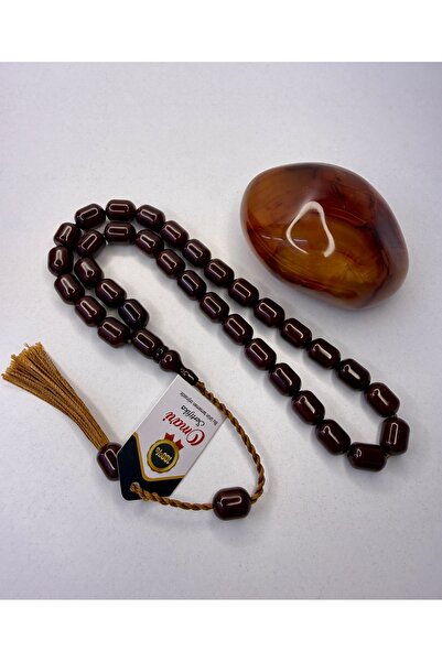 İskenderun Tesbihcilik Certified Omari Ottoman Simile Stick Clasp Amber Praye...