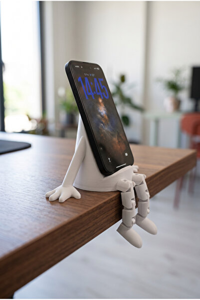 lusidadesign Sevimli Karakter Tasarımlı Eklemli Masaüstü Telefon Tutucu Stand...