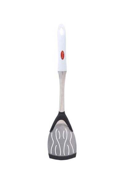 Prestige مجرفة مثقوبة من الفولاذ المقاوم للصدأ باللون الفضي/الأسود/الأبيض