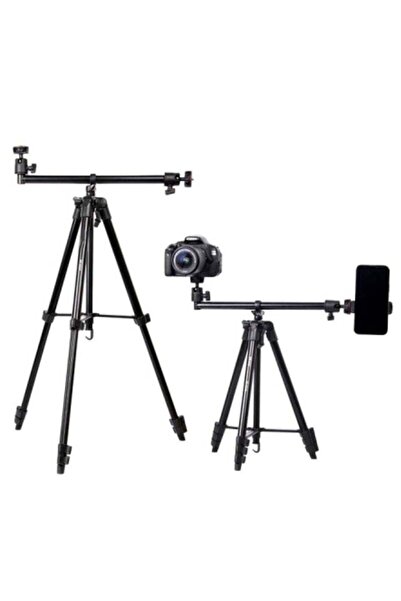 Jmary KP-2207 Travel Tripod with Mobile Phone Holder – Telescopic Camera Moun...