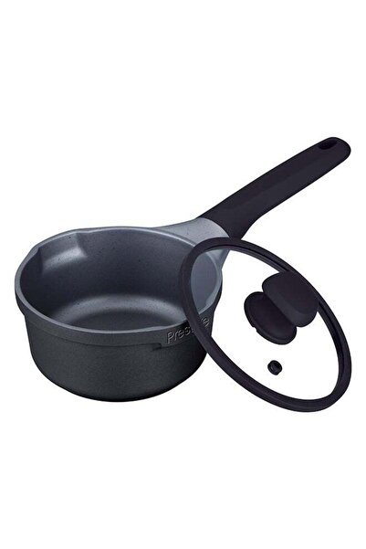Prestige Essential Cast Aluminum Cookware Black 16 Cm Saucepan With Glass Lid...