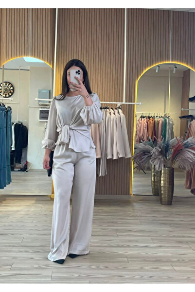 Butik Kadın Volanlı Saten Takım