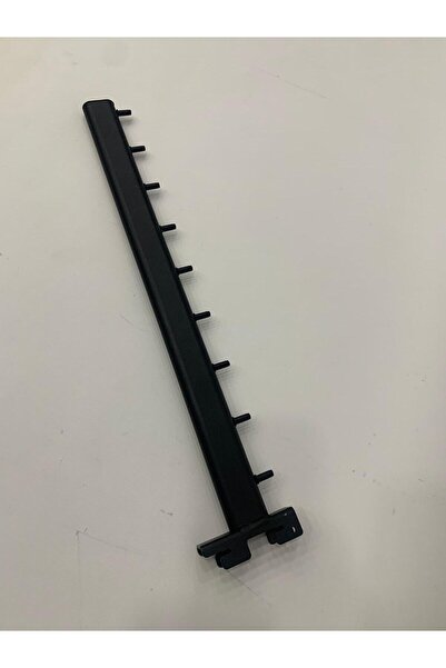 Düz Pimli Baston Askı Aparatı Raf ve Stand Uyumlu Metal Kıyafet Askılığı Koniğe Geçme 40cm Siyah Direğe