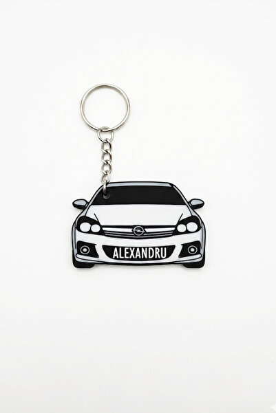ChillOutlet Breloc Opel Astra H personalizat cu prenumele Alexandru 6,5x5cm