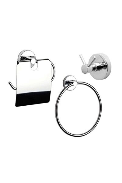 NOWA Three-Piece Bathroom Set Stainless Chrome