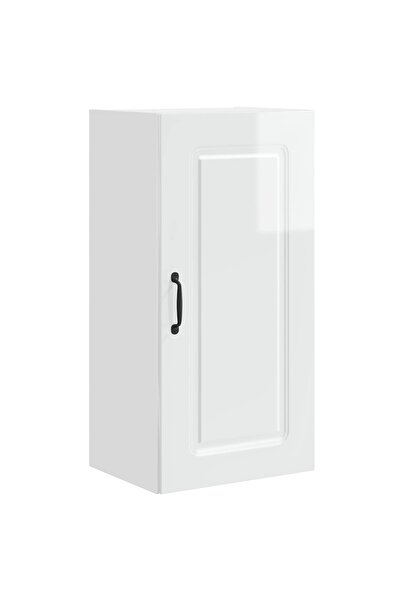 vidaxl Dulap de bucătărie Kalmar Alb lucios 40 x 31 x 80 cm