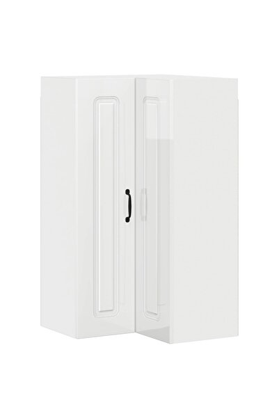vidaxl Dulap de bucătărie Kalmar Alb lucios 57 x 57 x 100 cm