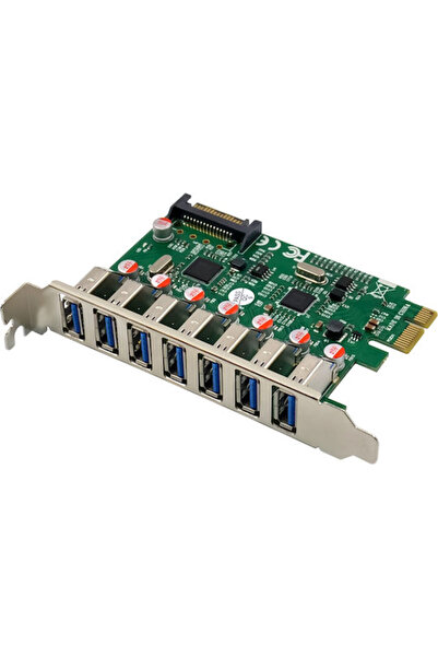 POWERTECH Ελεγκτής PCIe με 7 θύρες USB 3.0 Κωδικός: ST69
