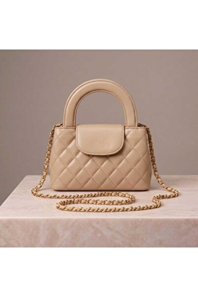 Generic TOP Choice Elegant Quilted Top Handle Satchel Crossbody Bag with Gold...