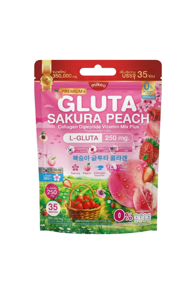 A Gluta Sakura Peach Collagen Dietary Supplement