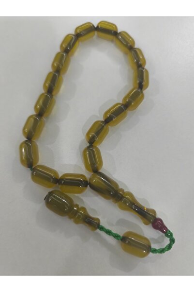 Efekentli Zeyzun Usta Bilek Boy Efe Maskot Sıkma Kehribar Tespih 15x10 mm Kap...