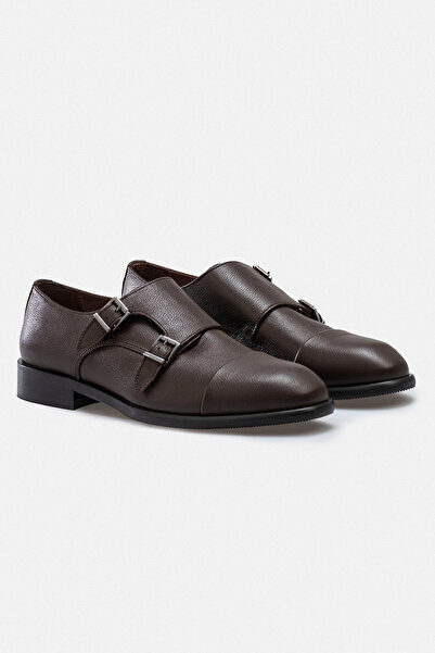 RUJO VAULT Hakiki Deri El İşçiliği Çift Tokalı Monk Strap Erkek Ayakkabı
