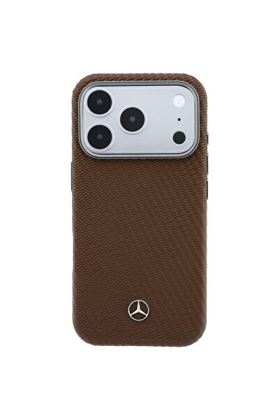 Mercedes Benz Husă MagSafe din piele Mercedes, semi-înfășurată, cu efect de l...