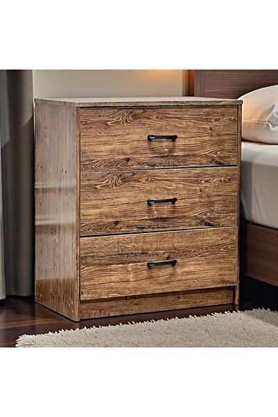 Kreslo Modern Wood Drawer Unit (3 Wide Drawers) - Perfect Size for Smart Orga...