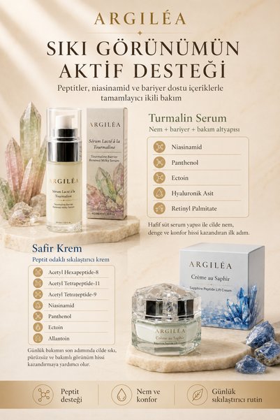 Argilea Peptide Firming Care Set |   Tourmaline Serum + Sapphire Cream