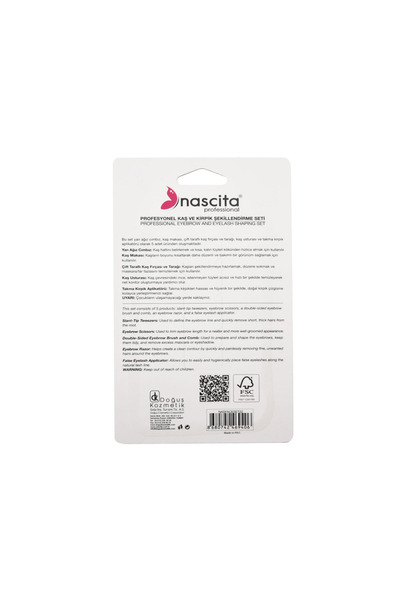 nascita PROFESYONEL 5 Lİ KAŞ VE KİRPİK ŞEKİLLENDİRME SETİ
