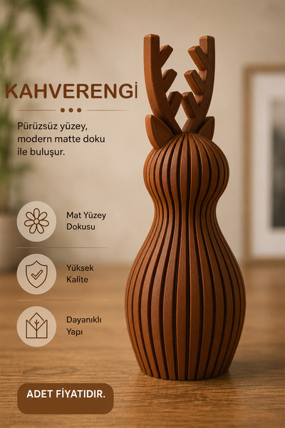 İBERİALHOME İskandinav Tarzı Geyik Biblo | Minimalist Dekoratif Obje | Ev ve ...