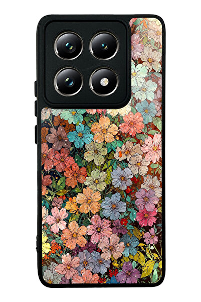 Spoyi Xiaomi Mi 14T Pro Floral Tapestry Tasarımlı Glossy Telefon Kılıfı