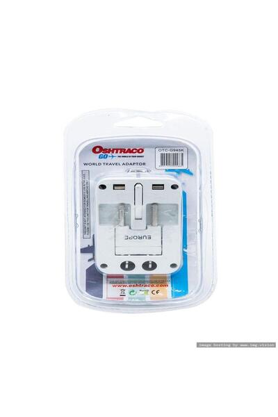 Oshtraco international trv adaptor with 2x1.05 amp USB por (OTC-G945K)