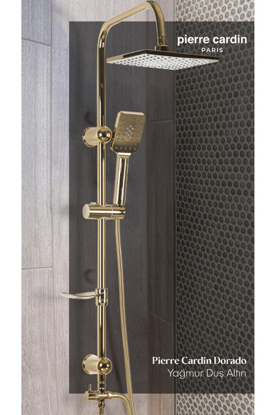 Pierre Cardin Dorado Rain Duş Sistemi Altın – Yağmur Başlıklı Duş Sistemi