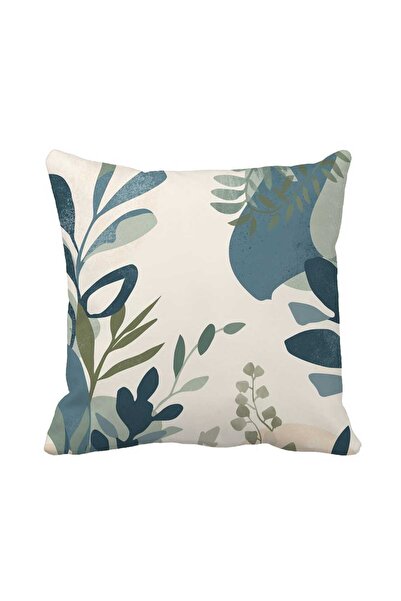 Queen Jera Abstract Leaf Pattern Nordic Throw Pillow Cover 43X43 Double Sided...