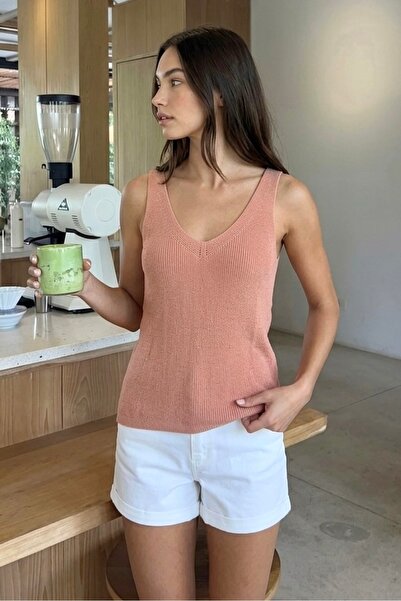 lamea V-Neck Knitwear Tank Top