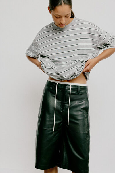 H&M Baskılı Oversize Tişört