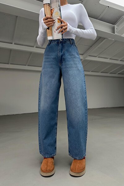 mylove Side Pocket Boyfriend Jean Blue