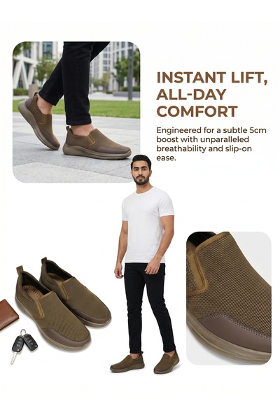 ArabTread Breathable Men's Walking Sneakers - Lightweight Easy-On Comfort Tra...