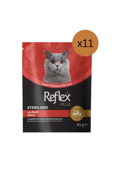 Reflex Hrană umedă pentru pisici, Plus, pentru pisici adulte sterilizate, Vit...