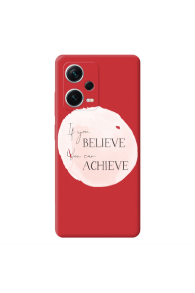 Other Xiaomi Poco X5 If You Believe Red Colored Silicone TPU Θήκη