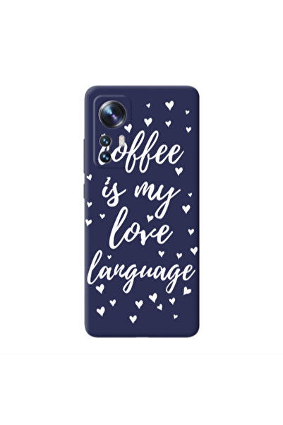 Other Xiaomi Mi 12 Pro Coffe is my love language Dark blue Colored Silicone T...