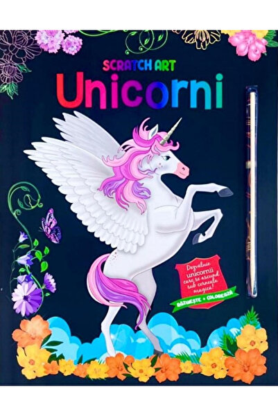 Editura Flamingo GD Unicorns - Scratch Art, - Flamingo Publishing House