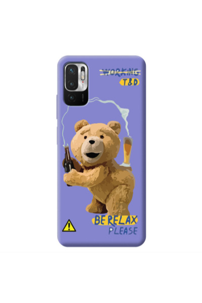 Other Xiaomi Redmi Note 10 Pro 5G Be Relax Purple Colored Silicone TPU Θήκη
