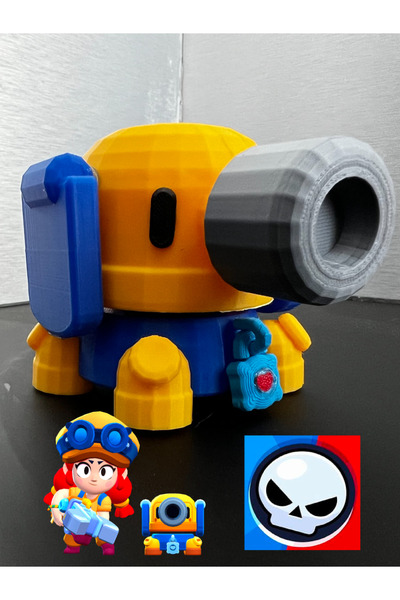ArtiFex Hobi Brawl Stars Jessie Taret 3D Baskı Figür – Dekoratif Masaüstü Kol...