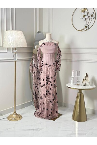 vanus fashion 7335-فستان سهره طويل