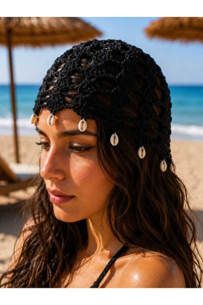 Makarina Women's Hand-Knitted Mesh Summer Hat with Holes, Knitted Hat, Beanie...