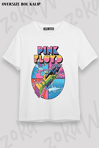 ZOKAWEAR Μπλουζάκι Unisex Loose Fit με στάμπα Pink Floyd v16