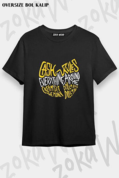ZOKAWEAR Unisex Loose Fit Wu Tang Clan V15 Printed T-Shirt