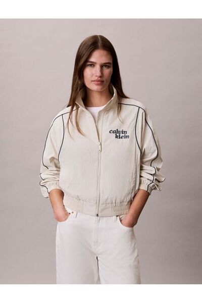Calvin Klein BEJ LOGOLU KADIN CEKET