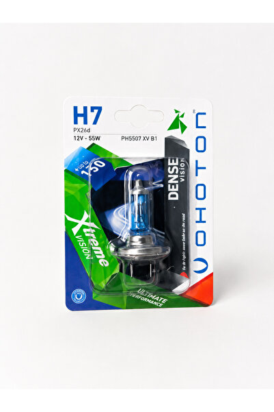 NO NAME H7 Halojen Far Ampulü Sürüş Güvenliği +%150 Fazla Işık 12V 55W (2 Ade...