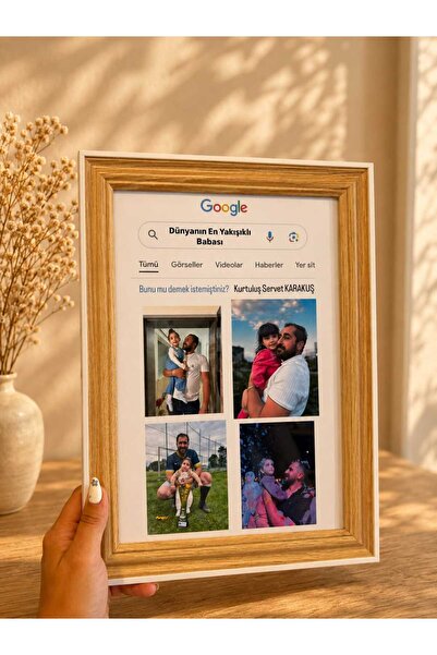 ADA HOME COLLECTION SHOP KİŞİYE ÖZEL TASARIMLI GOGLE TEMALI FOTOĞRAFLI ÇERÇEVE