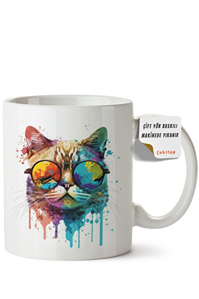 ET ERTAPASSAGE original creative designs Cat Design Printed Porcelain Mug (Do...