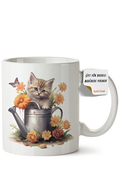 ET ERTAPASSAGE original creative designs Cat Design Printed Porcelain Mug (Do...