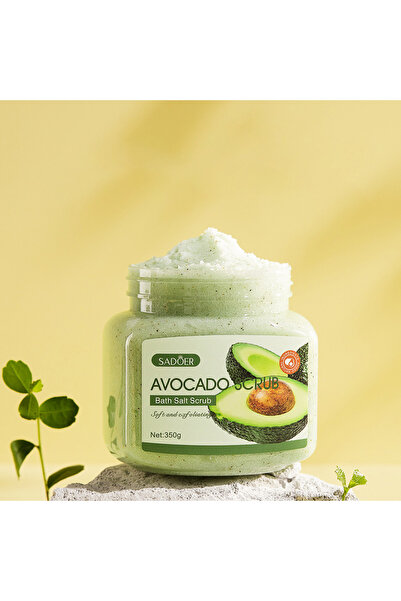 SADOER AVOCADO BATH SALT SCRUB Particule delicate de scrub, blânde cu pielea,...