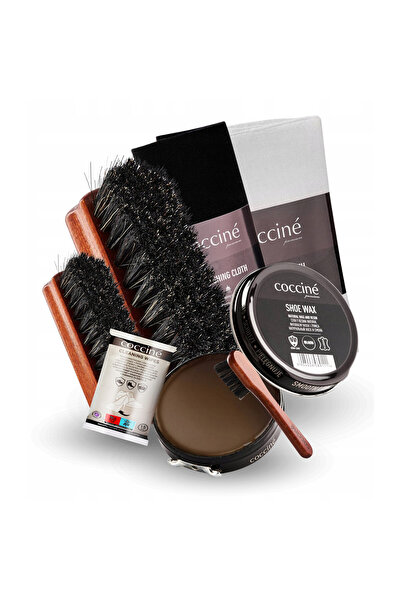 Coccine Set de ingrijire, Coccine, 7 in 1, Maro, 40 ml, Ceara pentru incaltam...