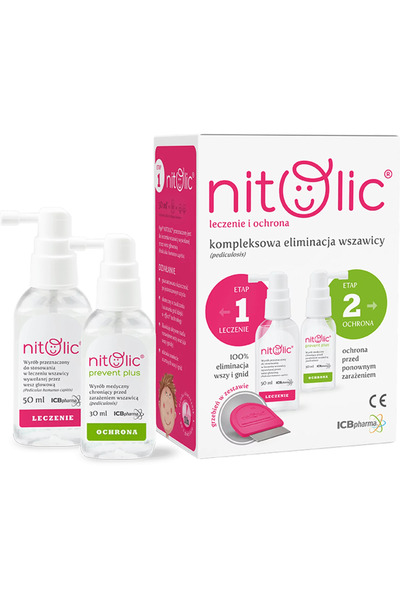 ICB PHARMA Set Pipi Nitolic – Spray tratament pentru păr, Spray protector și ...