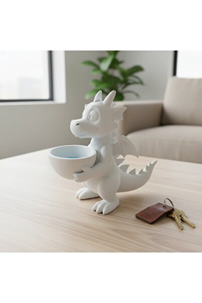 OEM Figurină Decorativă Dragon cu Mini Bol pentru Obiecte Mici