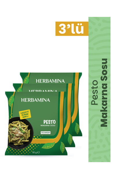 Herbamina 3'lü Pesto Makarna Sosu 50 gr